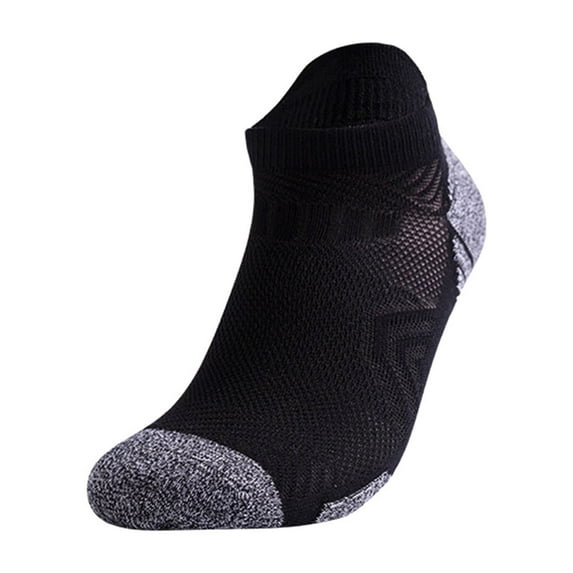 ZHENHONG Slipper Socks for Women and Men Daily Leisure Simple Solid Color Towel Bottom Thickened Cushioning Sweat Absorption Running Short Socks