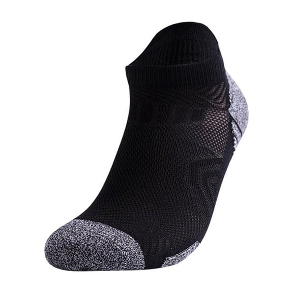 ZHENHONG Slipper Socks for Women and Men Daily Leisure Simple Solid Color Towel Bottom Thickened Cushioning Sweat Absorption Running Short Socks