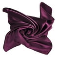 thumbnail image 1 of ZHENHONG Square Scarf for Women Satin Silk Large 90x90 cm Square Plain Nautical Head Neck Scarf Wrap 24 Colours, 1 of 5