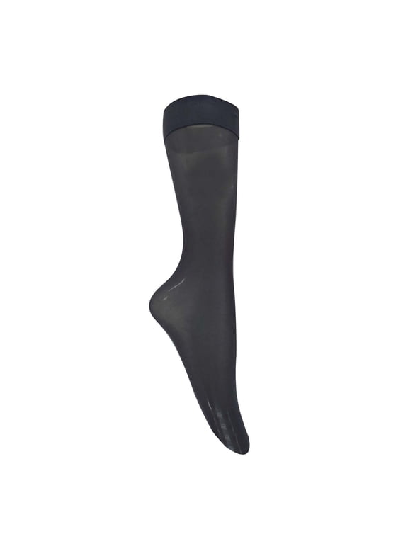 Stockings for Men 3 Pairs Of Men's Black Silk Business Socks Casual Mid Calf Socks Non Marking Calf Socks Ultra Thin Simple Stockings