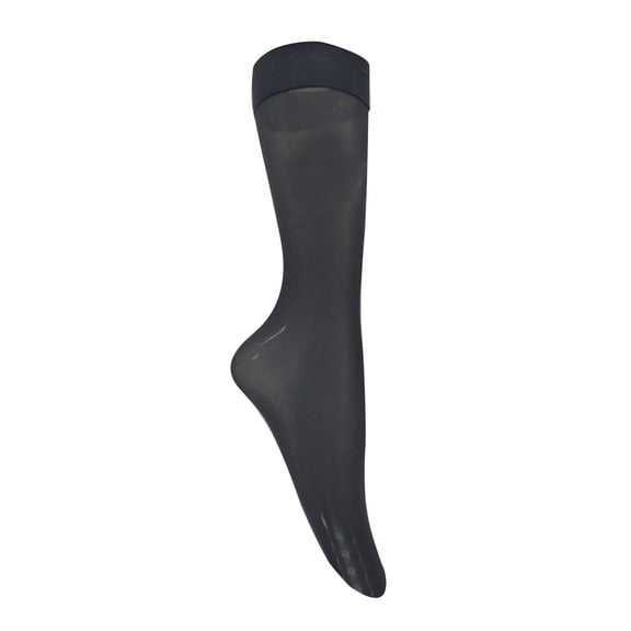 ZHENHONG Stockings for Men 3 Pairs Of Men's Black Silk Business Socks Casual Mid Calf Socks Non Marking Calf Socks Ultra Thin Simple Stockings