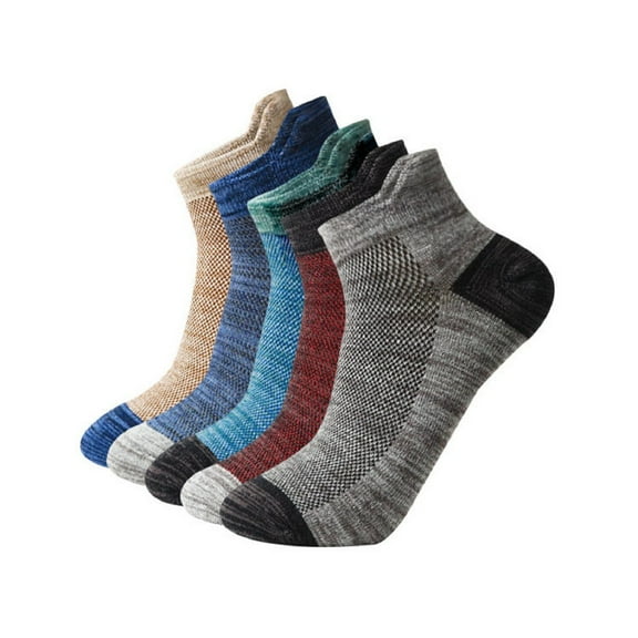 ZHENHONG Stockings for Men Men's Vintage Tyre Socks Sweat Absorbing Comfortable Short Tube Mesh Cotton Socks