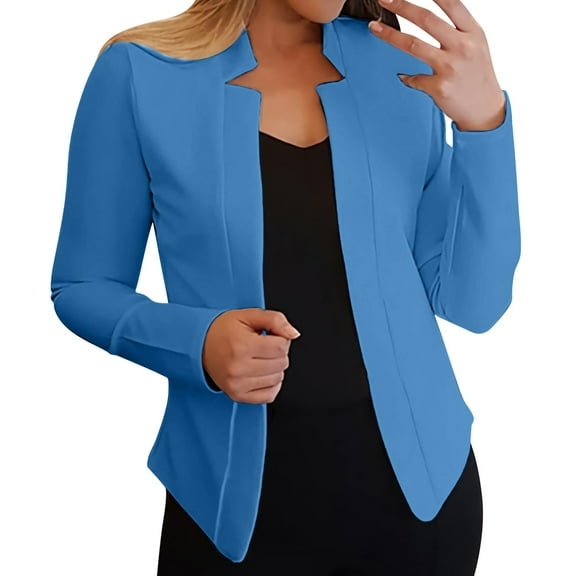 ZHENHONG Suit Jacket for Women, Autumn and Winter Versatile Long Sleeve Gifted Casual Suit Jacket Commuting Workplace Slim Suit Jacket JacketJackets for Women