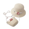 thumbnail image 1 of ZHENHONG Sun Hats for Girls Girls 45695 Age Straw Hat Tourism Sun Hat Flower Children Sun Hat And Bag Set Hats, 1 of 2