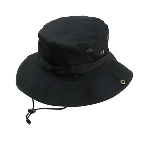 ZHENHONG Sun Hats for Men Wide Boonie Hat Unisex Top Bucket Hats Military Beach Solid Outdoor Hats