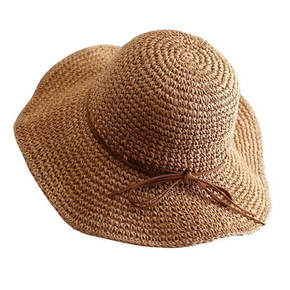 ZHENHONG Sun Hats for Women Hat Fisherman's Large Brim Folding Beach Women's Sunblock Summer Summer Hat