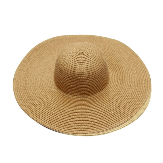 ZHENHONG Sun Hats for Women Summer Wide Bongrace Straw Beach Hat Little Girl Cap Foldable Ladies Summer Hat