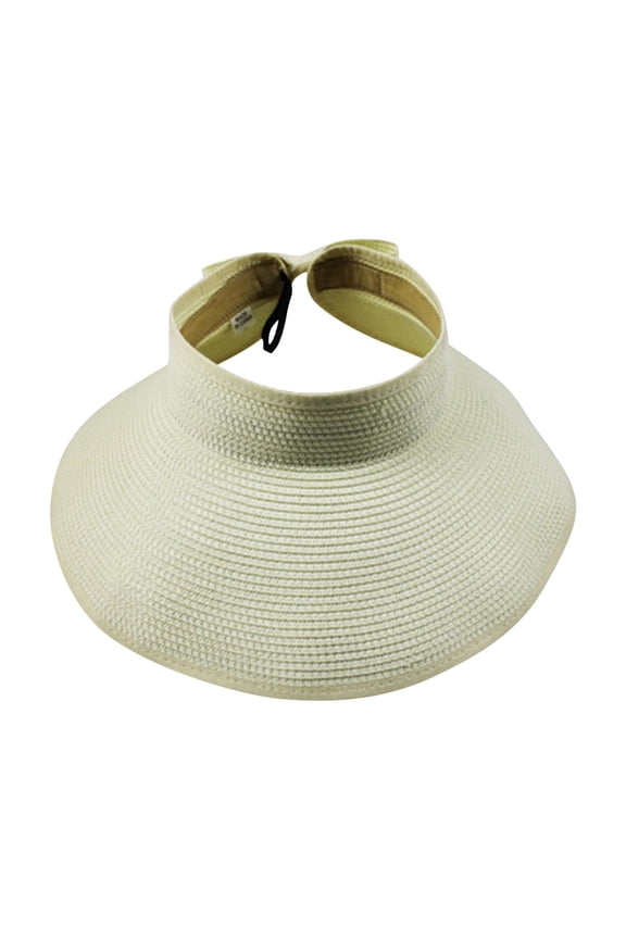 Sun Hats for Women Sun Visor Hats For Women Wide Brim Roll Up Ponytail Summer Beach Hat UPF Packable Foldable Travel Hats