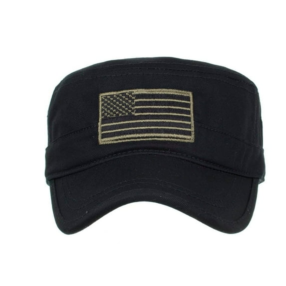 ZHENHONG Sun Hats for Women Washed Cotton Military Caps Cadet Caps Unique Design Vintage Flat Top Cap Hats