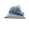 thumbnail image 1 of ZHENHONG Sun Hats for Women Women‘s Flowers Seaside Female And Small Holiday Spring Summer Foldable Hat Summer Hat, 1 of 4