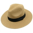 thumbnail image 1 of ZHENHONG Sun Hats for Women Womens Mens Wide Brim Panama Hat Fedora Summer Beach Sun Hat UPF Hat For Women Hats, 1 of 1