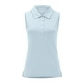 thumbnail image 1 of ZHENHONG T Shirts for Women,Plain Stand Up Collar Sleeveless Sports Tennis Tops Casual Henley Neck Blouse,Green Women Blouses, 1 of 6