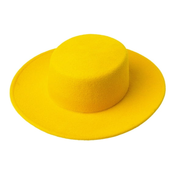 ZHENHONG Tea Party Hats for Women Fashion Trendy Colour Boater ShapeSombrero Winter Warm Outdoor DressHat Fascinators Hats for Women