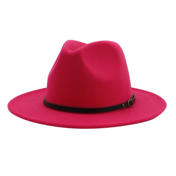 ZHENHONG Tea Party Hats for Women Men & Women Vintage Wide Hat with Belt Buckle Adjustable Outbacks Hats Fascinators Hats for Women
