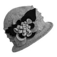 thumbnail image 1 of ZHENHONG Tea Party Hats for Women Women's Winter Warm Wool Beret Beanie Cloche Bucket Hat 1920s 50s Fascinators Hats for Women, 1 of 1