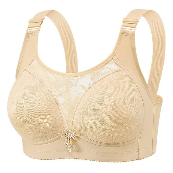 ZHENHONG The New Large Size Thin Of Anti Wandering Gathered Comfortable Underwear Bra without Ring Spring and Summer Ladies Wireless Bras for Women