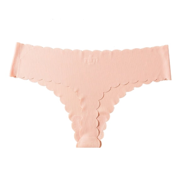 ZHENHONG Thongs for Women Ladies Sports Briefs Seamless Breathable Rib Cotton Stretch Soft Low Rise Thong