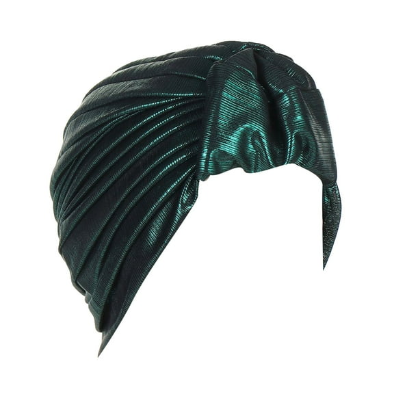 ZHENHONG Turbans for Women Fashion Elastic Solid Color Comfortable Head Wrap Hat Casual Headwear Green