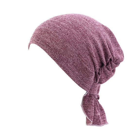 ZHENHONG Turbans for Women Muslim Adjustable Solid Color Hat Leisure Yashmak Stand-Ear Protection Turban Head Wraps