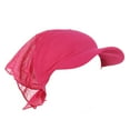 thumbnail image 1 of ZHENHONG Turbans for Women Solid Candy Color Outdoor Windproof And Sunscreen With Brim All Cotton Printed Headscarf Turban Head Wraps, 1 of 2