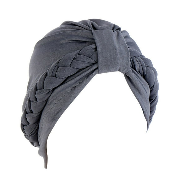 ZHENHONG Turbans for Women Women Braid Turban Hats Cancer Cap Hair Bonnet Head Scarf Wrap Cover Hat Turban Head Wraps