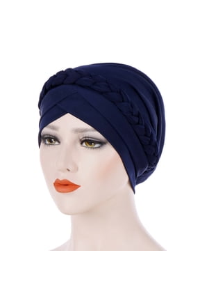 Turbans for Women Women India Hat Muslim Solid One Tail Chemo Beanie Scarf Turban Warm Wrap Cap Turban Head Wraps