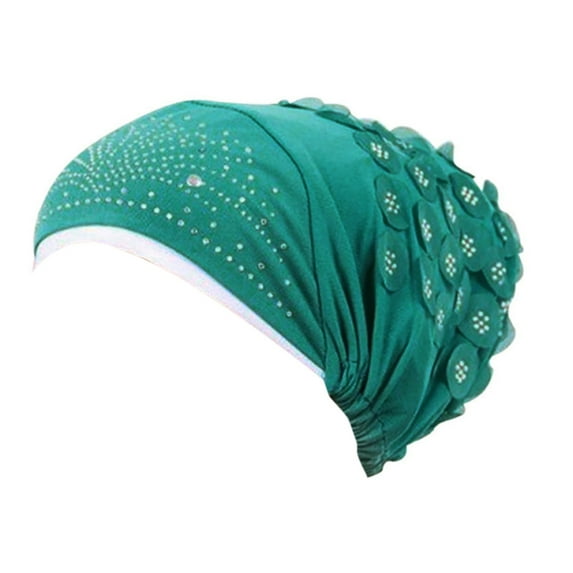 ZHENHONG Turbans for Women Women Muslim Stretch Turban Hat Chemo Cap Hair Loss Head Scarf Wrap Hijib Cap Turban Head Wraps