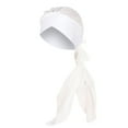 thumbnail image 1 of ZHENHONG Turbans for Women Women Solid India Hat Muslim Ruffle Cancer Chemo Beanie Turban Wrap Scarf Cap Turban Head Wraps, 1 of 2