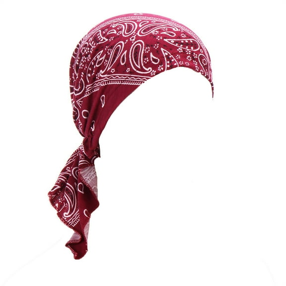 ZHENHONG Turbans for Women Women's Casual Floral Printed Head Hat Cap Headwear Muslim Turban Cap Turban Head Wraps