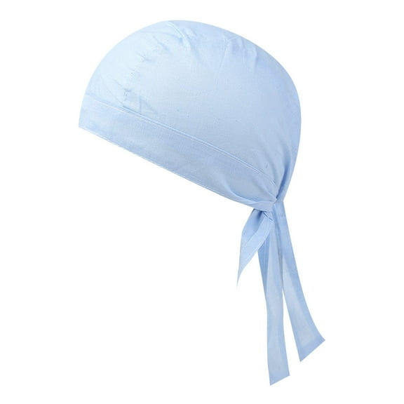 ZHENHONG Turbans for Women and Men Women's Foldable Handmade Soild Print Cotton Chemotherapy Hair Loss Caps Slouchy Hat Turban Head Wraps