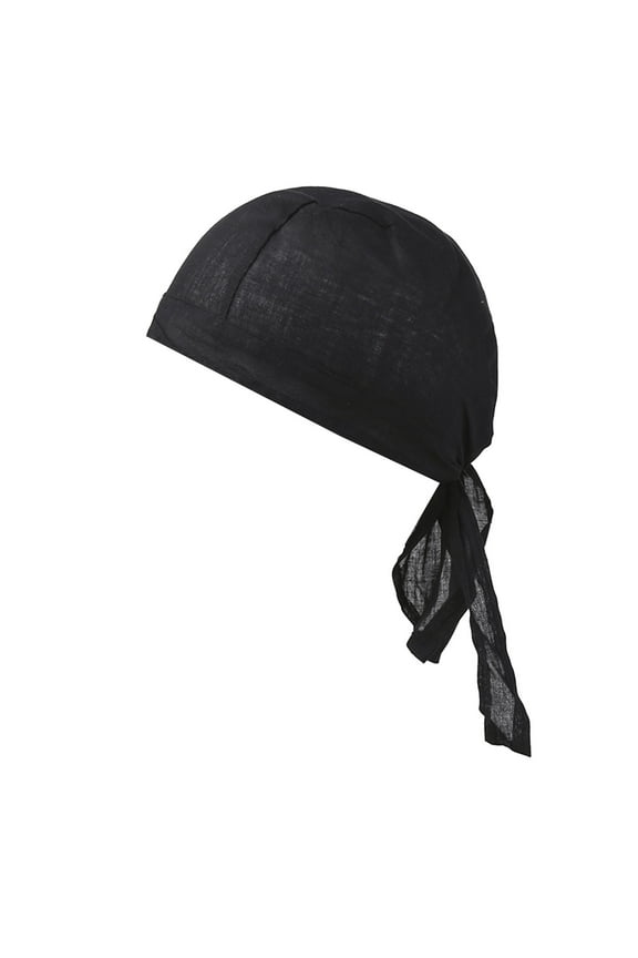 Turbans for Women and Men Women's Foldable Handmade Soild Print Cotton Chemotherapy Hair Loss Caps Slouchy Hat Turban Head Wraps