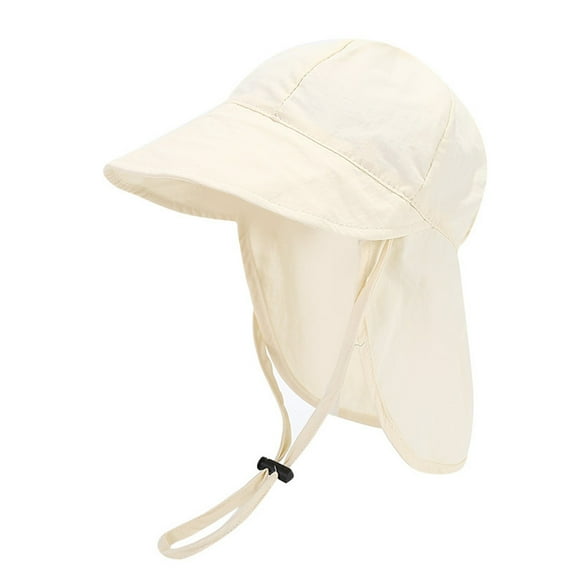 ZHENHONG Visor Hats for Girls Baby Summer Thin Solid Color Quick-Dry Outdoor Sun Hat Casual Headwear White
