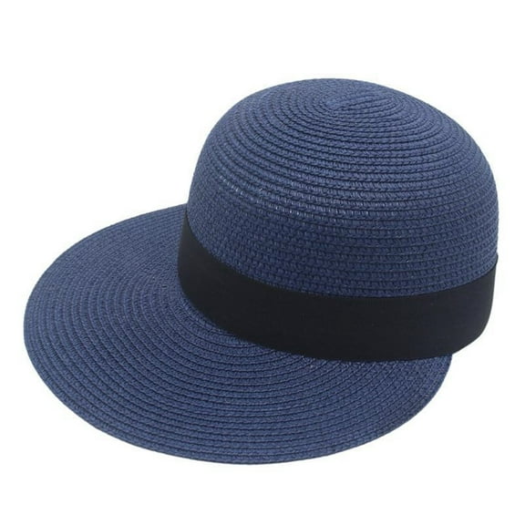 ZHENHONG Visor Hats for Women Baseball Caps For Women Sun Visor Hat Summer Travel Casual Boater Hat Outdoor Foldable Navy One Size Baseball Caps