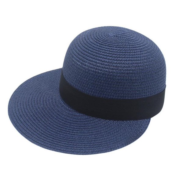 ZHENHONG Visor Hats for Women Baseball Caps For Women Sun Visor Hat Summer Travel Casual Boater Hat Outdoor Foldable Navy One Size Baseball Caps