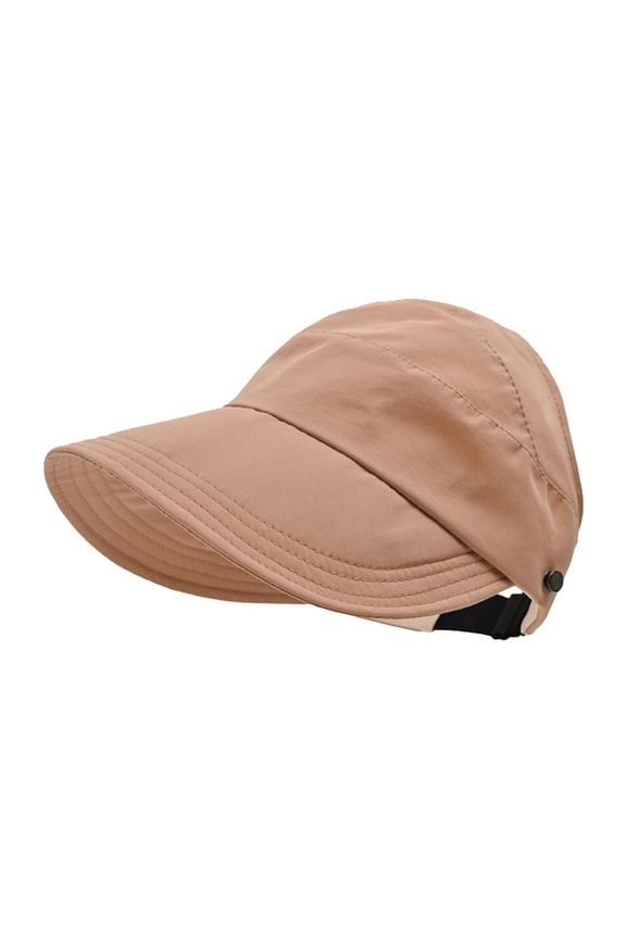 Visor Hats for Women Outdoor Hollow Top Sun Hat Women's Outdoor Hollow Top Wide Brim Sun Hat