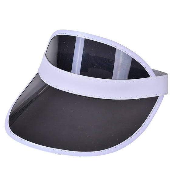 ZHENHONG Visor Hats for Women Outdoor Topless Baseball Cap Summer Adjustable Sunproof Hat Casual Solid Headwear Black