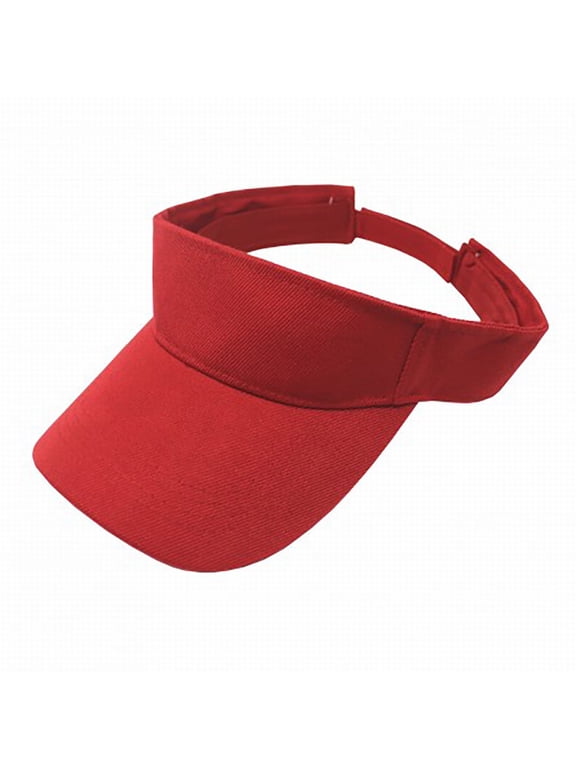 Visor Hats for Women Solid Color Adjustable Sun Hat With Large Brim Sun Visor