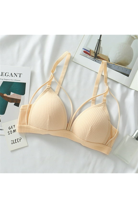 Women's Cut Out Contrast Mesh Wireless Bra Sleeveless Triangle Bralette Bra for Daily Wear Wireless Bras for Women