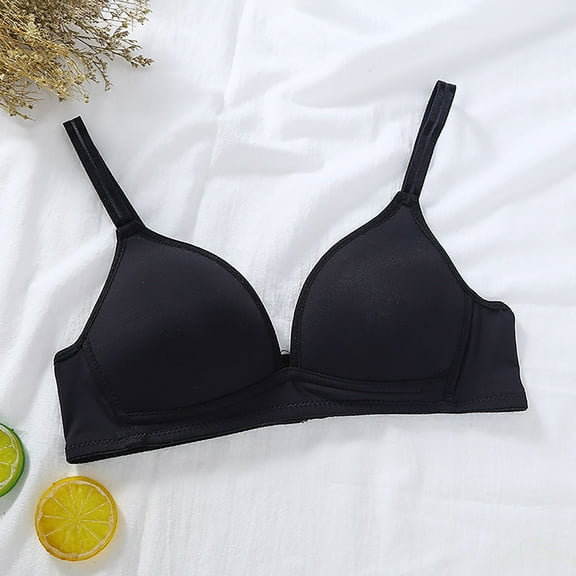 ZHENHONG Women's Fashionable and Casual Solid Color Underwear Skin Friendly and Comfortable Bra Wireless Bras for Women