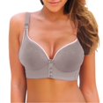 thumbnail image 1 of ZHENHONG Women's Front Button Down Bra Pulls Breathable and Comfortable Retraction Breast Bra Bra Underwear Wireless Bras for Women, 1 of 3