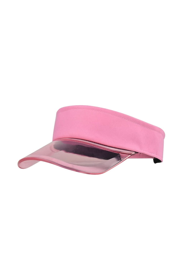 Womens Baseball Caps Fashion Women Solid Color Sun Protection Topless Transparent Visor Cap Trucker Hat