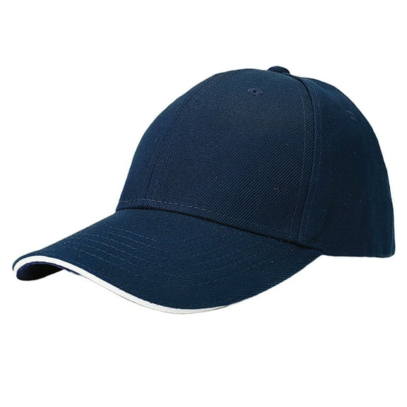 ZHENHONG Womens Baseball Caps Sandwich Hairy Green Baseball Cap Tourism Group Sunscreen Hat Cozy Solid Visor Hat Navy