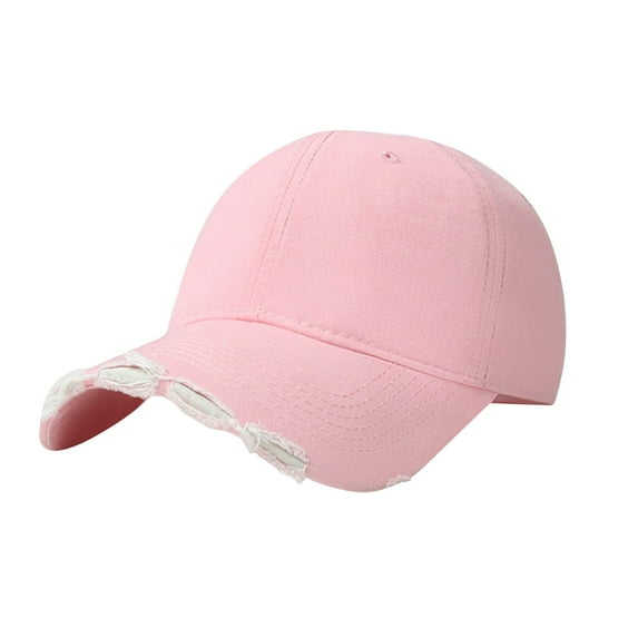 ZHENHONG Womens Baseball Caps Summer Soft Top Solid Color Trucker Hat Outdoor Sunshade Sports Hat Cozy PlainVisor Hat Pink