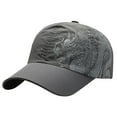 thumbnail image 1 of ZHENHONG Womens Baseball Caps Sunshade Cap Quick Drying Dragon Print Baseball Hat For Outdoor Cozy Visor Hat Dark Gray, 1 of 3