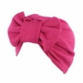 thumbnail image 1 of ZHENHONG Womens Baseball Caps Women Bow Cancer Chemo Hat Beanie Scarf Turban Head Wrap Cap HOT Trucker Hat, 1 of 2