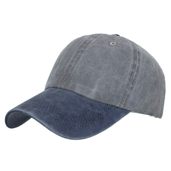 ZHENHONG Womens and Mens Baseball Caps Fashion Beach Sun Hat Adjustable Hip Hop Hat Casual Solid Visor Hat Grey 1