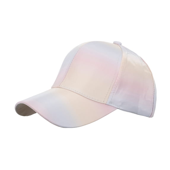 ZHENHONG Womens and Mens Baseball Caps Fashion Sport Striped Breathable Beach Sun Hat Casual Gradient Visor Hat Pink
