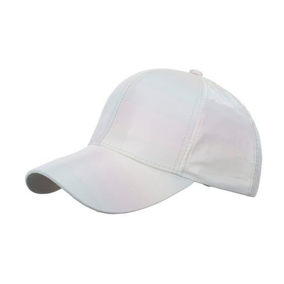 ZHENHONG Womens and Mens Baseball Caps Fashion Sport Striped Breathable Beach Sun Hat Casual Gradient Visor Hat White