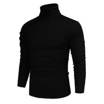 ZHENWEI Men's Casual Slim Fit Basic Tops Knitted Thermal Turtleneck Pullover Sweater