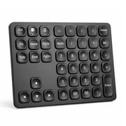 Samovi Wireless Number Pad, Portable Numeric Keyboard, 36-Keys, USB-C Rechargeable, Bluetooth Numeric Keypad Numpad for Data Entry, Compatible with Laptop, Mac, iMac, Tablet, PC Desktop